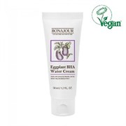 Очищающий крем с экстрактом баклажана и BHA-кислотой для жирной кожи Bonajour Eggplant BHA Water Cream